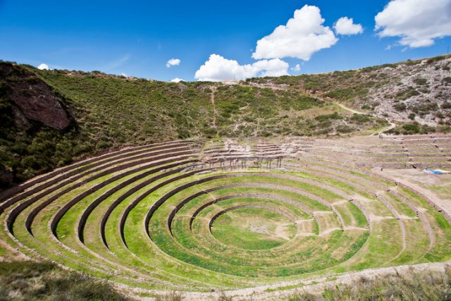 The Moray Ruins near the town of Maras, Peru.