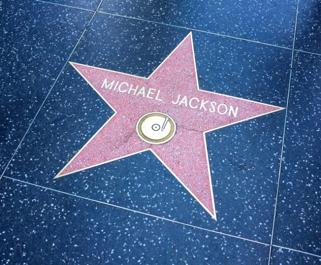 Michael Jackson’s star on the Hollywood Walk of Fame.