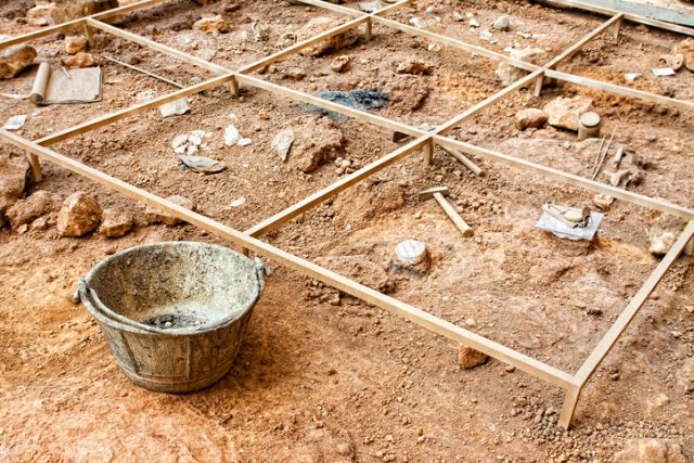 Archaeological excavation.