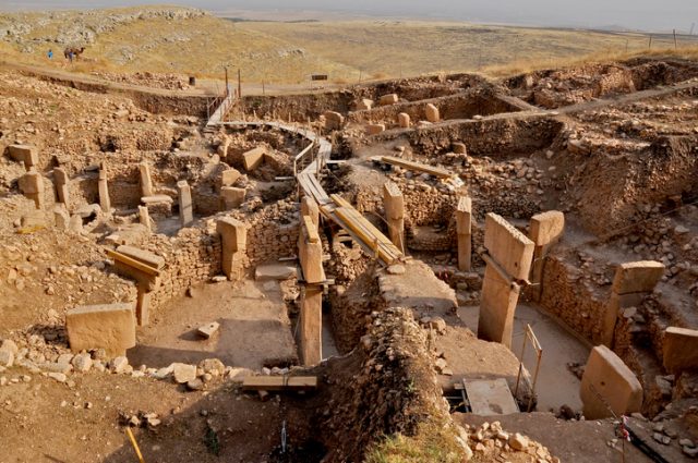 Gobeklitepe is a pre-historic site dating from roughly 11-12000 years ago, near Sanliurfa,.