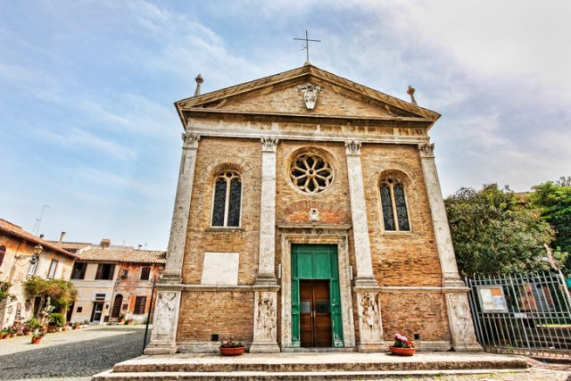The Church of Sant’Aurea in Ostia Antica, Rome, Italy.