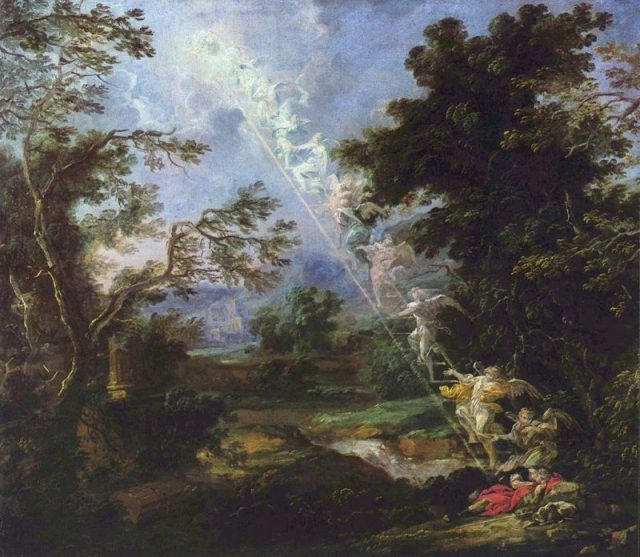 Jacob’s dream of a ladder of angels, c. 1690, by Michael Willmann.