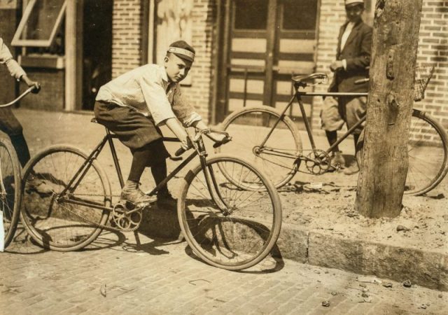 Leo Day, twelve year old Postal Telegraph Messenger.