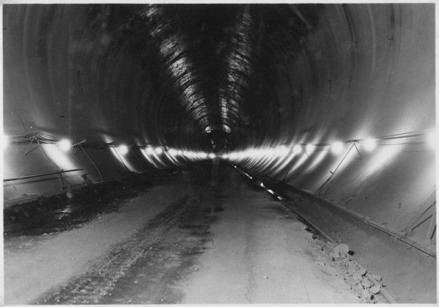 Looking downstream through Diversion Tunnel No. 2.