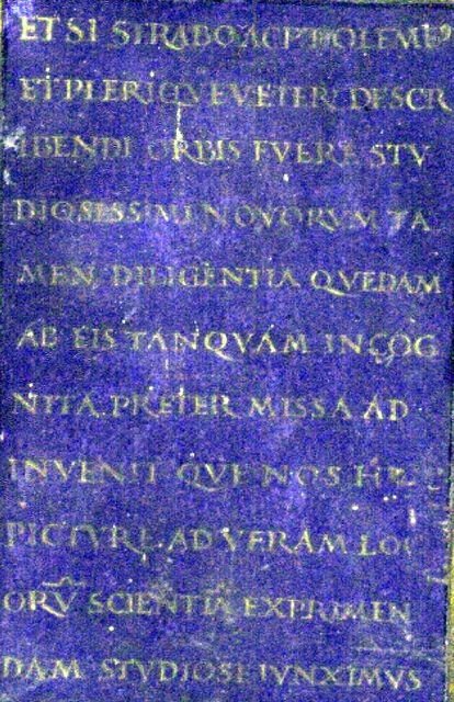 Henricus Martellus, explanatory inscription on his world map of 1491.