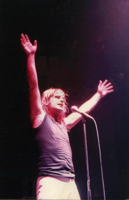 Osbourne performing in Cardiff, Wales, in 1981. Photo by Andrew King CC BY-SA 2.0