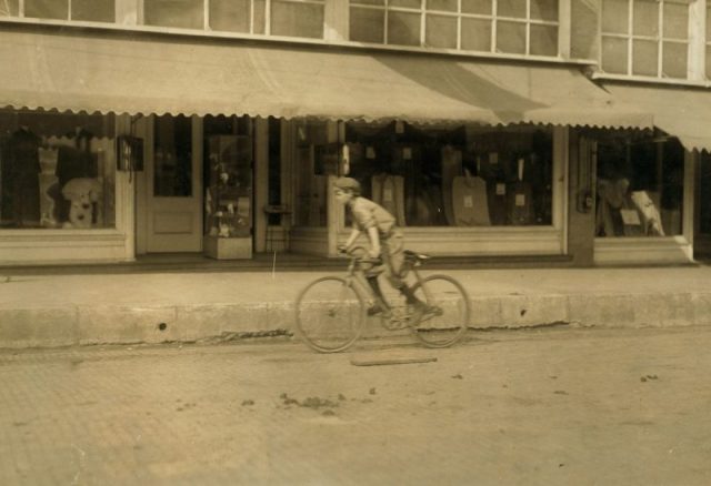 Percy Neville, eleven year old messenger boy, 1913.