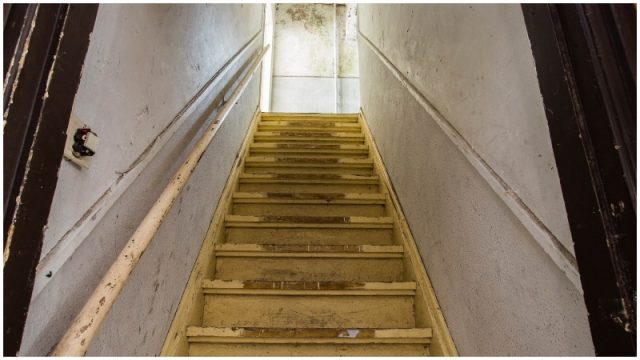 The only access to the attic is through a door from inside the home, in the hallway that connects her children’s bedrooms.