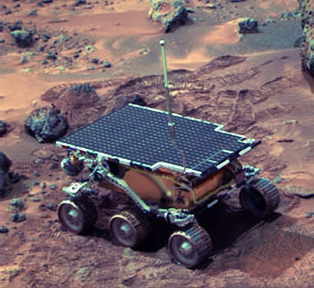 Sojourner rover on Mars.