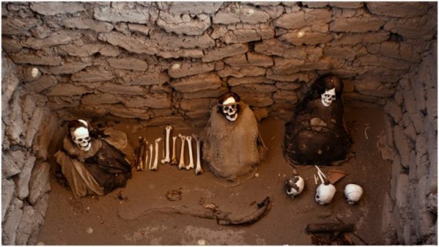 Ancient burial site in Peru.