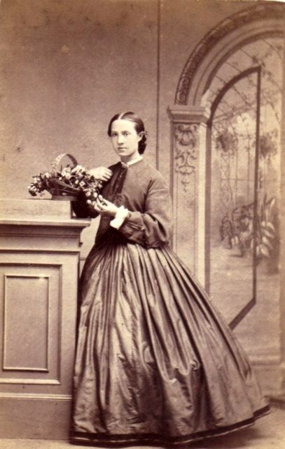 Girl in a victorian dress