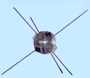 Vanguard 1 with its six solar cells attached.