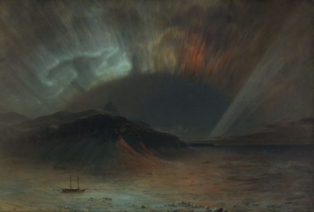 Church’s 1865 painting Aurora Borealis.