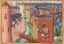 15th century depiction of the Siege of Orléans, 1429.