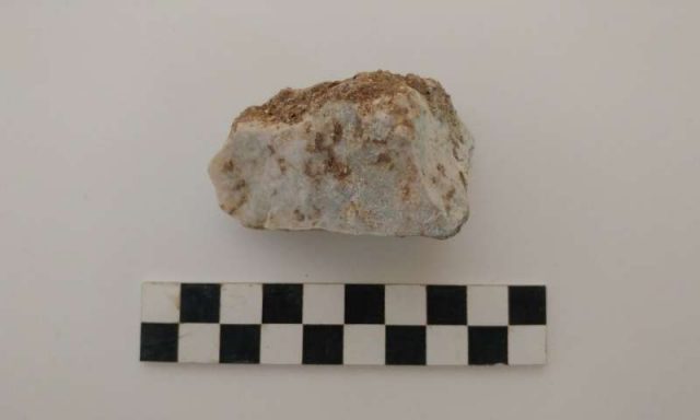 The rock inserted into the child’s mouth. David Pickel/Stanford University