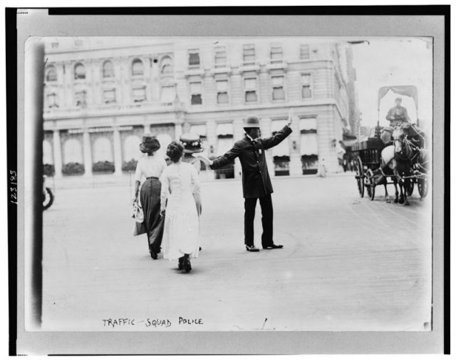 Traffic Squad police, 1911.