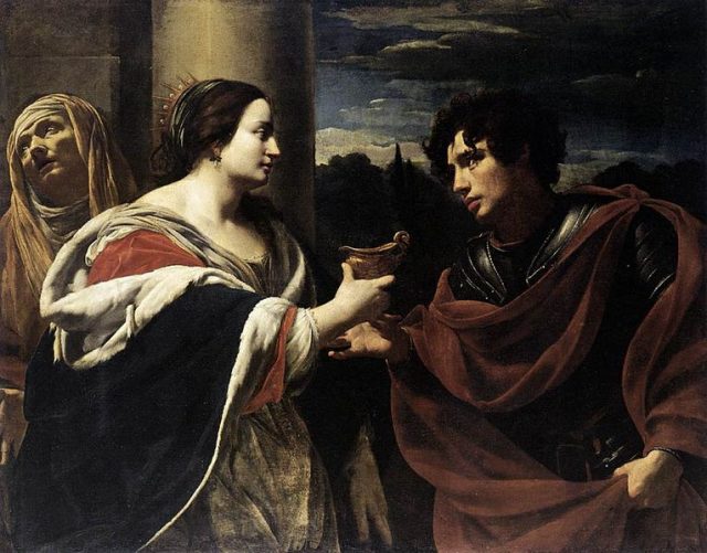 Sophonisba Receiving the Poisoned Chalice by Simon Vouet.
