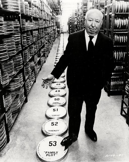 Alfred Hitchcock publicity photo, 1976.