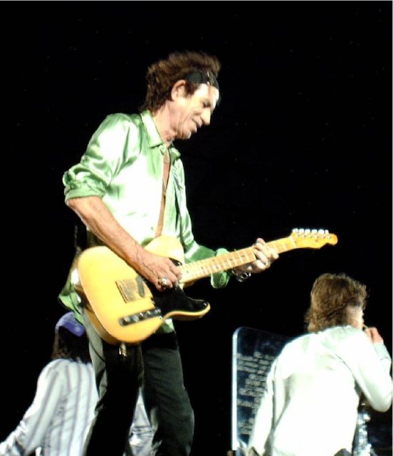 Richards playing Micawber, a 1953 Fender Telecaster, in 2006.