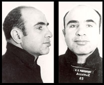 Al Capone while incarcerated at Alcatraz.