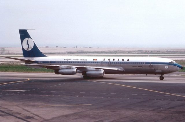 A Sabena Boeing 707 similar to the aircraft involved in the accident.