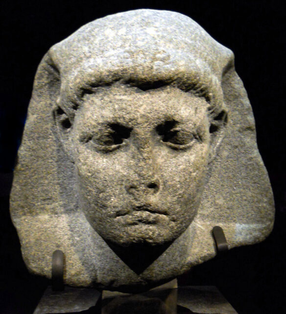 Egyptian bust of Caesarion.