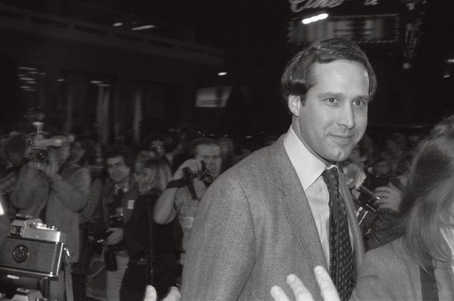 Chevy Chase at the premiere of the movie Seems Like Old Times, December 10, 1980. Photo By Alan Light CC BY 2.0