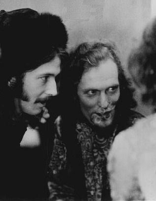 Eric Clapton and Ginger Baker from British rock band Cream.