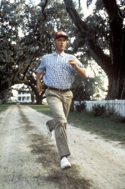 Actor Tom Hanks in the movie ‘Forrest Gump’ by Robert Zemeckis in 1994. Photo by MEGA/Gamma-Rapho via Getty Images
