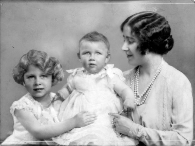 the Queen as a baby