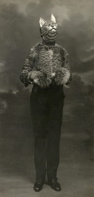 Half man, half cat, 1900s. Photo by Getty Images