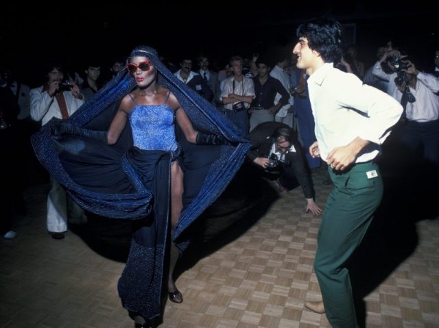 Performer Grace Jones at the disco club Studio 54 in New York City in 1978. (Photo by Waring Abbott/Getty Images)