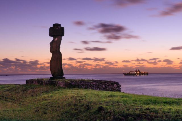 It has stood at the east side of Rapa Nui for hundreds of years
