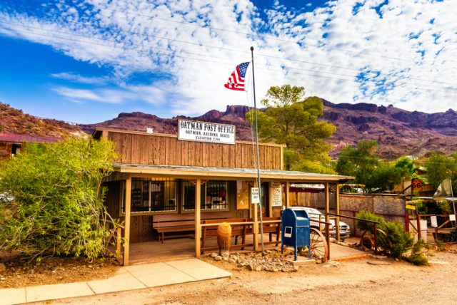 Oatman Historic US Post Office in Oatman, Arizona, United States.pplicants. With her own stagecoach and a team of horses, she became the first black woman to carry mail for the United States Postal Office and rode her route for eight years.