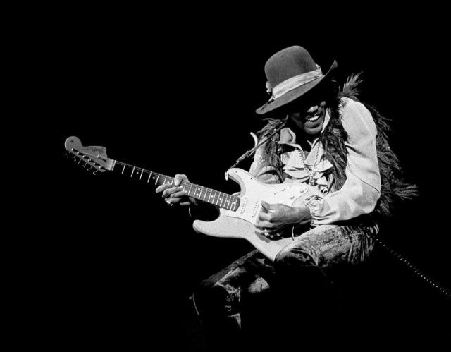 Jimi Hendrix May 10, 1968. Photo Steve Banks CC BY SA 4.0