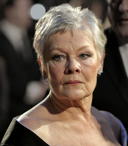 Judi Dench at the BAFTAs at the Royal Opera House in London, 2007. Photo by Caroline Bonarde Ucci CC BY 3.0