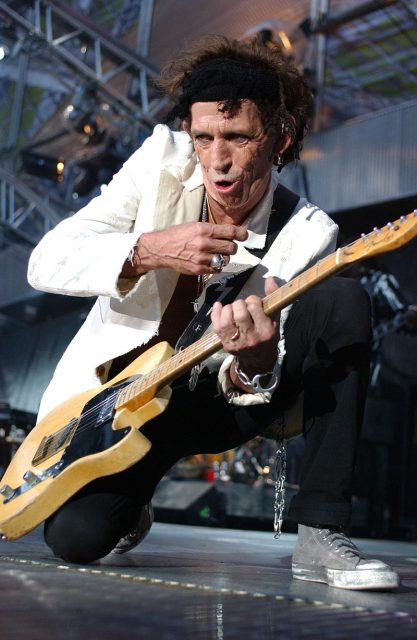 Keith Richards live in concert, June 10, 2003, Giuseppe Meazza Stadium, Milan.