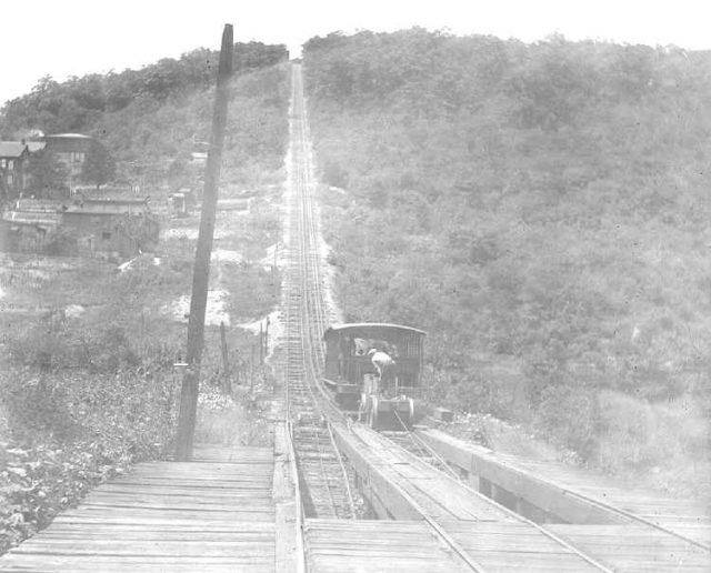 Mount Pisgah with the Mauch Chunk Switchback Railway.