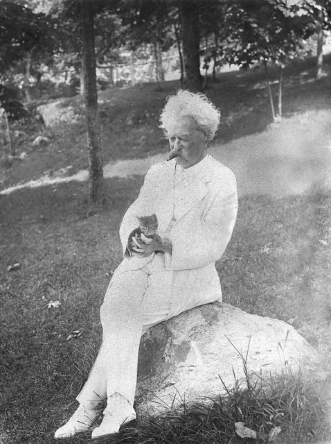 Mark Twain, 1907.