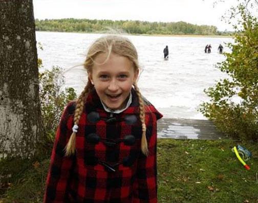 Saga Vanecek was exploring the lake where she made her sensational discovery. Photo by Andy Vanecek /Facebook