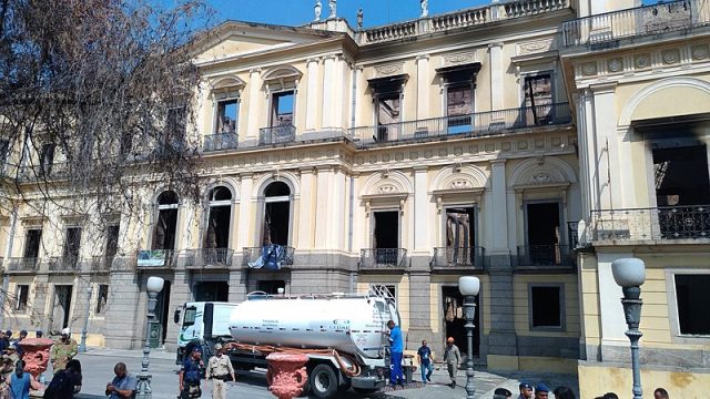 The museum was reduced to burned-out shell filled with ash, rubble, and lost legacy. Photo by Lu Brito CC BY SA 4.0