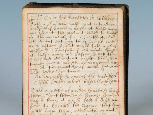 The manuscript is said to have been owned by a magician who was part of the Cunning Men of Essex, a group famous for practicing magic. Photo courtesy ©Toovey’s .