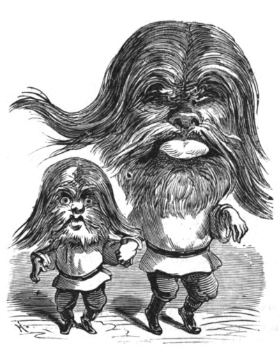 Satirical portrait of Adrian and Fyodor Jeftichjew.