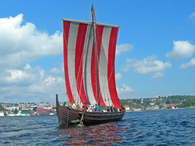 Modern replica of a Viking Knarr.