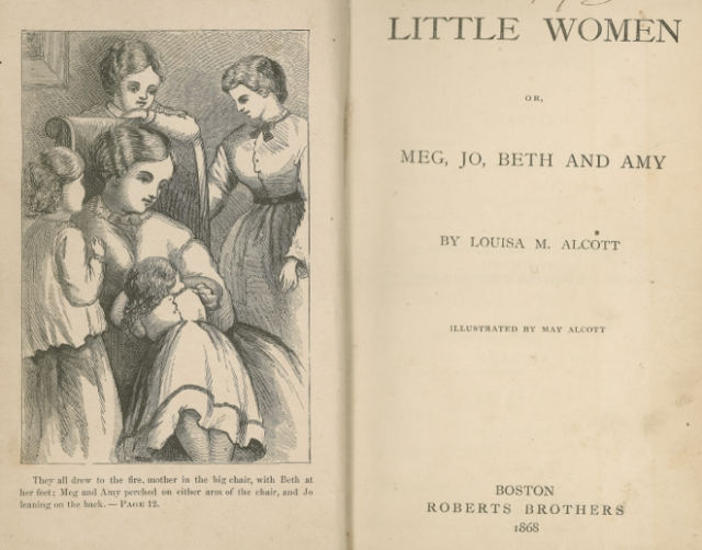 The opening title page of 'Little Women.'