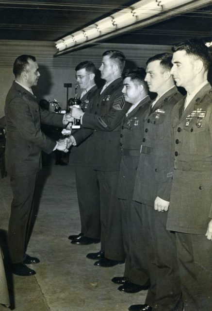 Trophy Presentation, 18 March 1977 Photo by USMC Archives CC BY 2.0