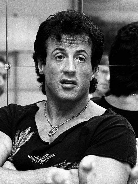 Sylvester Stallone in 1988 in Sweden for Rambo III. Photo by Towpilot CC BY-SA 3.0