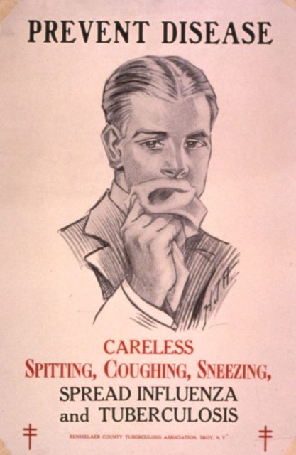 Public health campaigns in the 1920s tried to halt the spread of TB.
