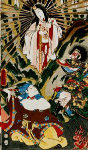 Amaterasu, one of the central kami in the Shinto faith.