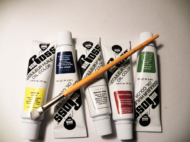 Bob Ross branded oil color paints